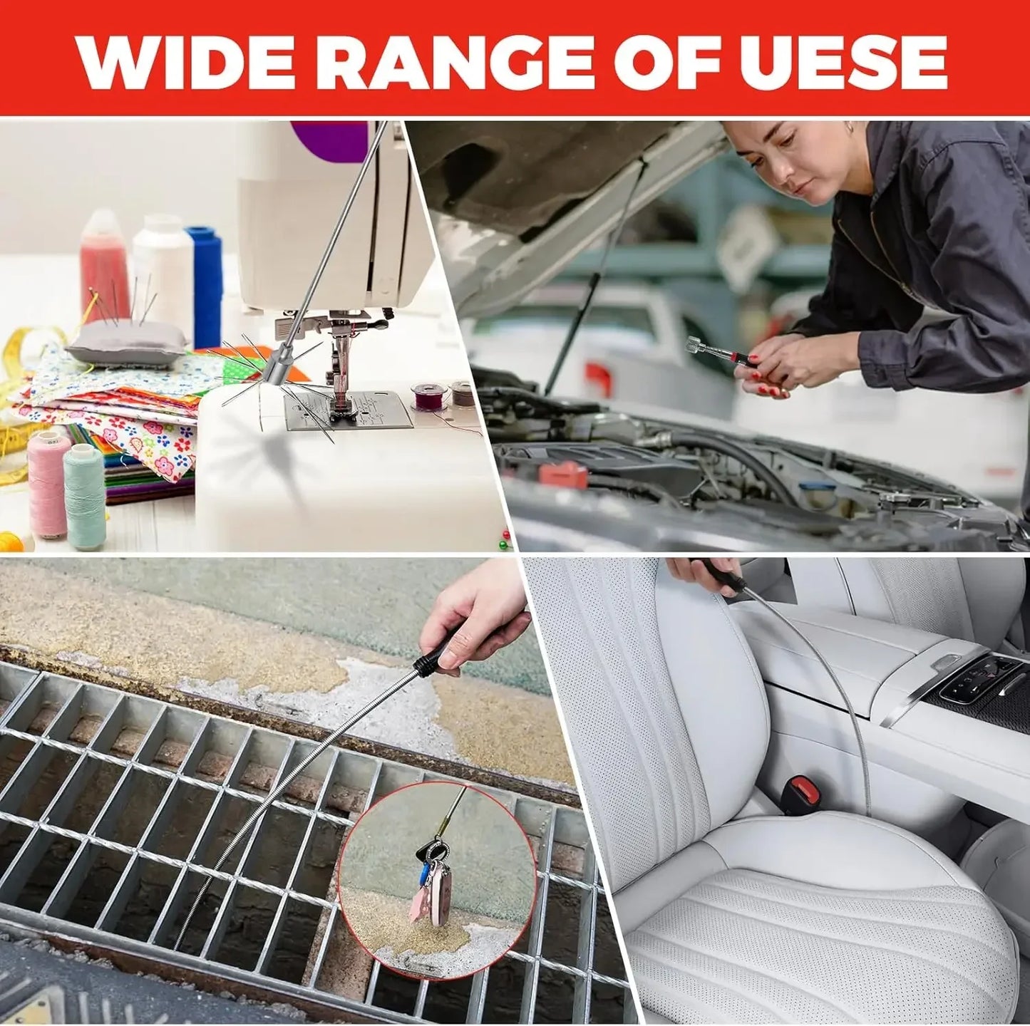 Multi-Purpose Flexible Magnetic Pickup Tool