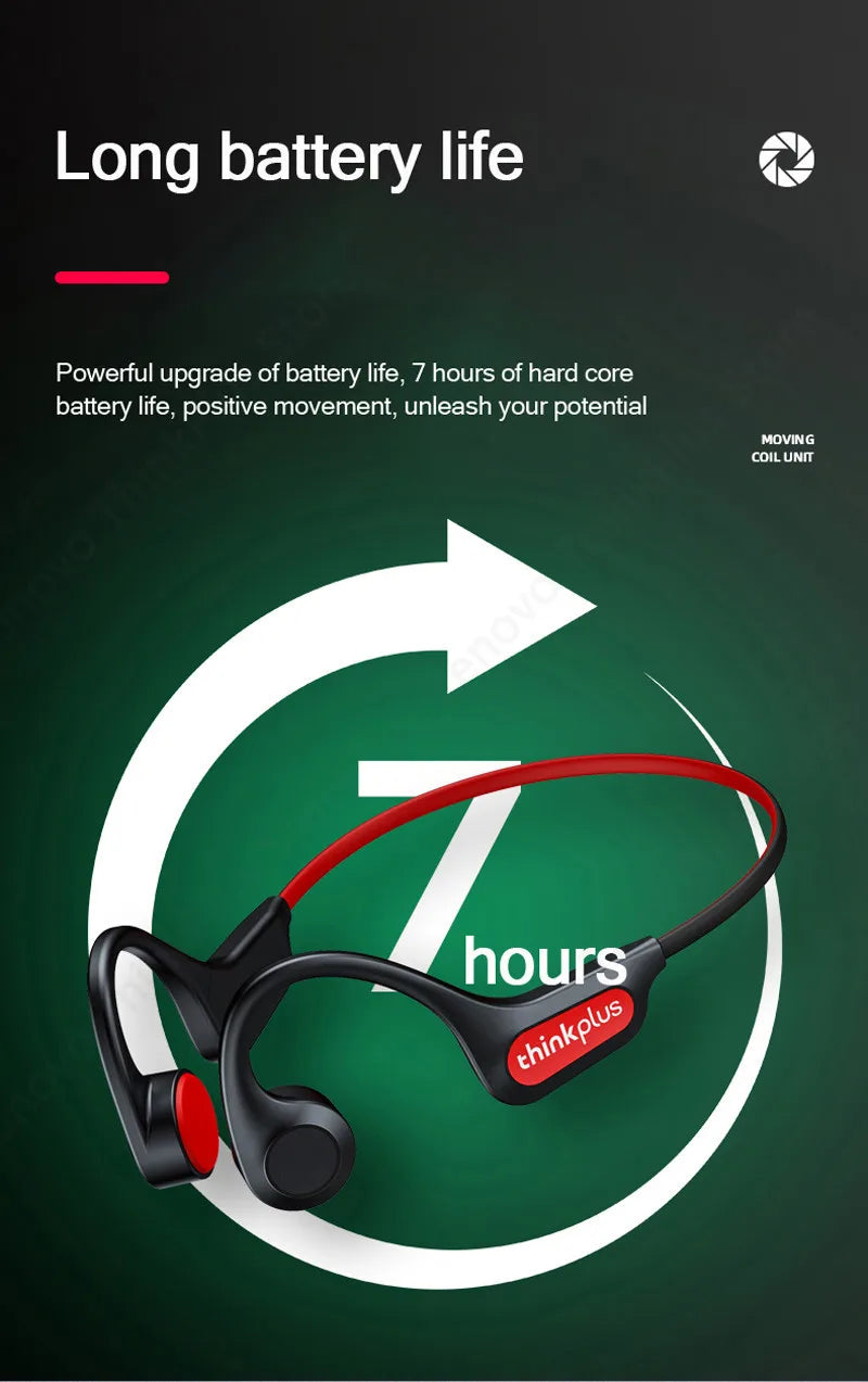Lenovo X4 Wireless Bone Conduction HiFi-Sound Low Latency Headphones