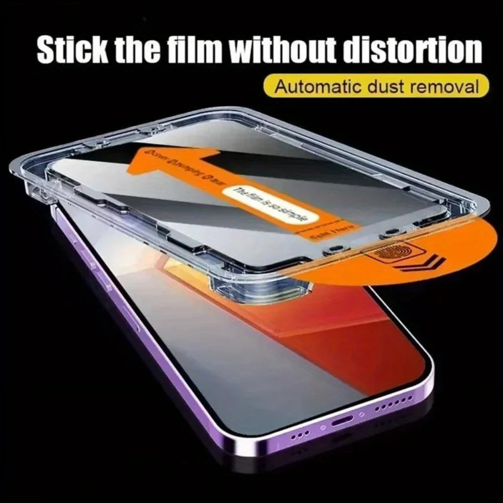 One-Click EZ Installation HD Clarity Tempered Glass Oleophobic Coating Screen Protector (3pcs)