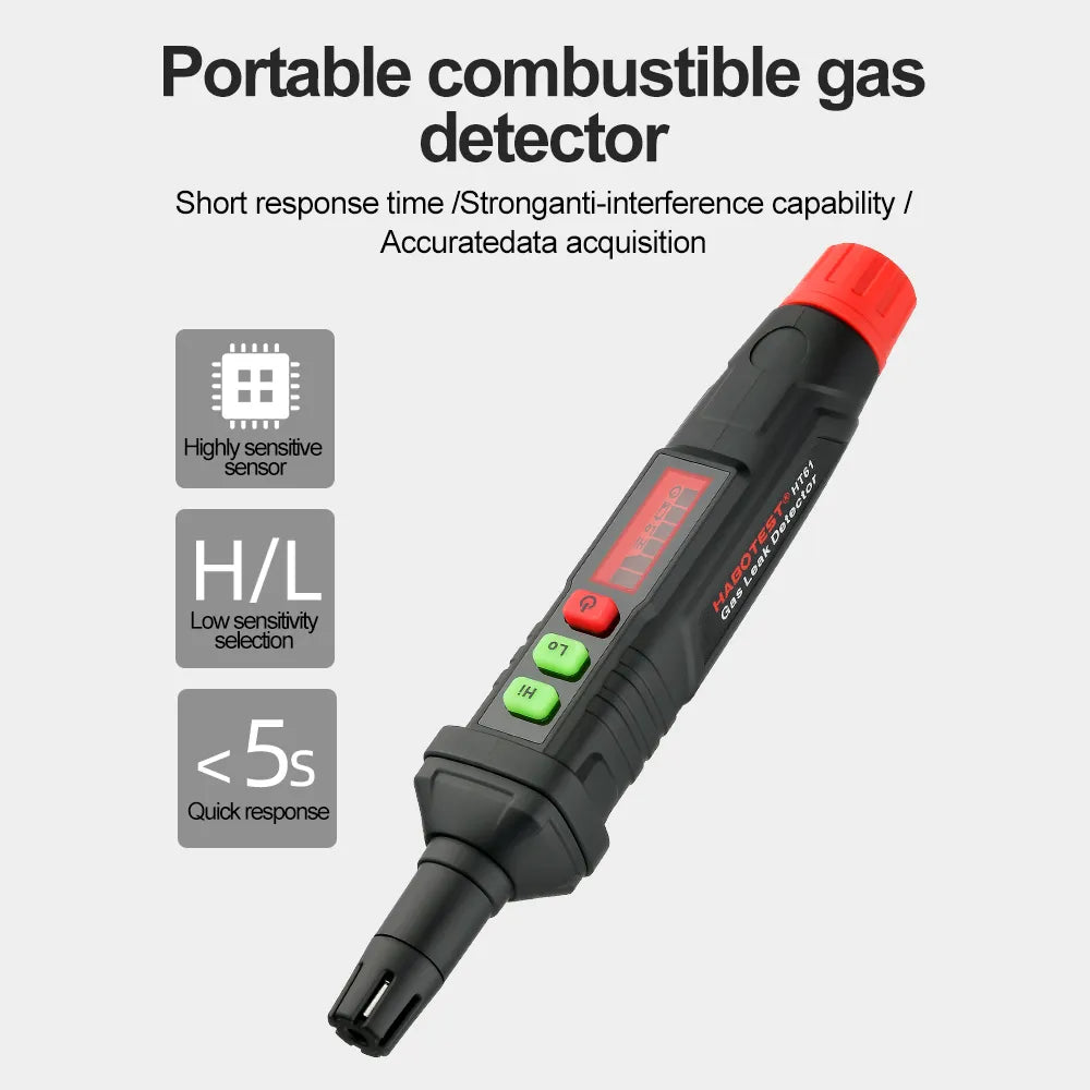 HT61 Sound & Screen Flammable Gases Leak Detector