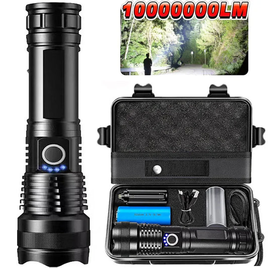 Ultra -Powerful Telescopic Zoom Impact Resistant LED Flashlight
