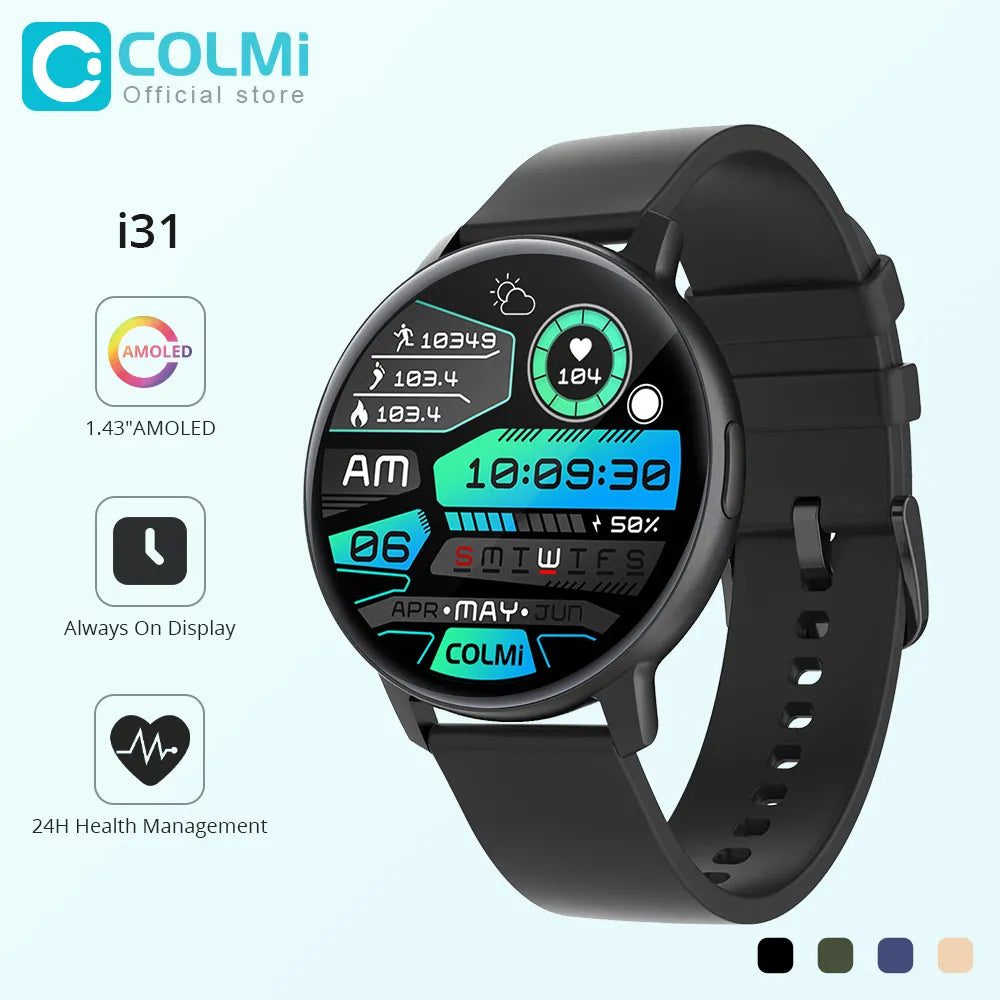 COLMI 1.43'' Large Display Android& IOS Smartwatch for Seniors