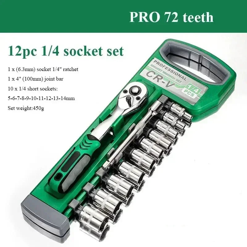 Telescopic Ratchet Wrench Set – Dual Direction with Adjustable Handle