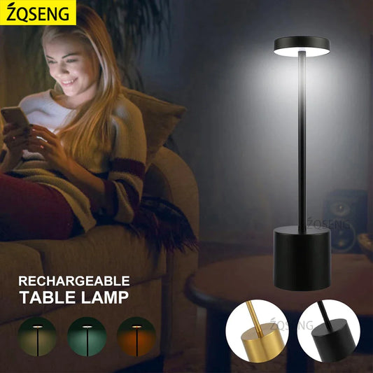 Rechargeable LED Touch Sensor Modern Style Table Lamp