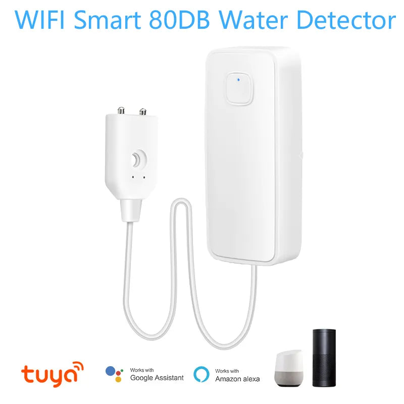 Smart WiFi Water Leak / Overflow Level Remote Detector & Sound Alarm System