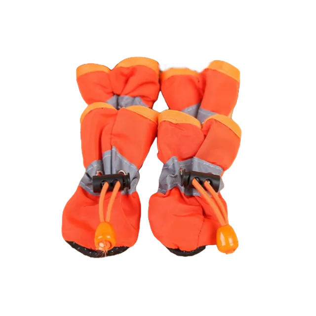 Waterproof Small Pet Anti-slip Rain Boots (4pcs)