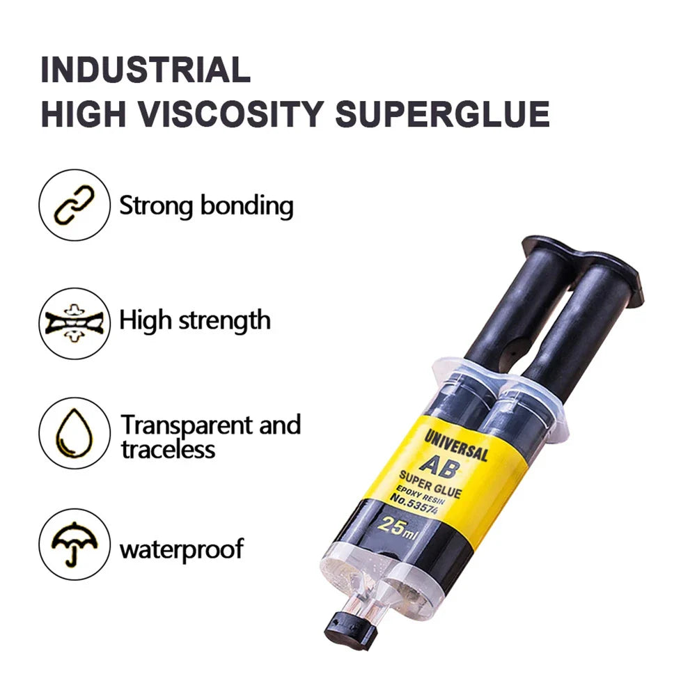 Japanese Heat Resistant Waterproof Super Adhesive Epoxy Resin Instant AB Glue (2pcs)