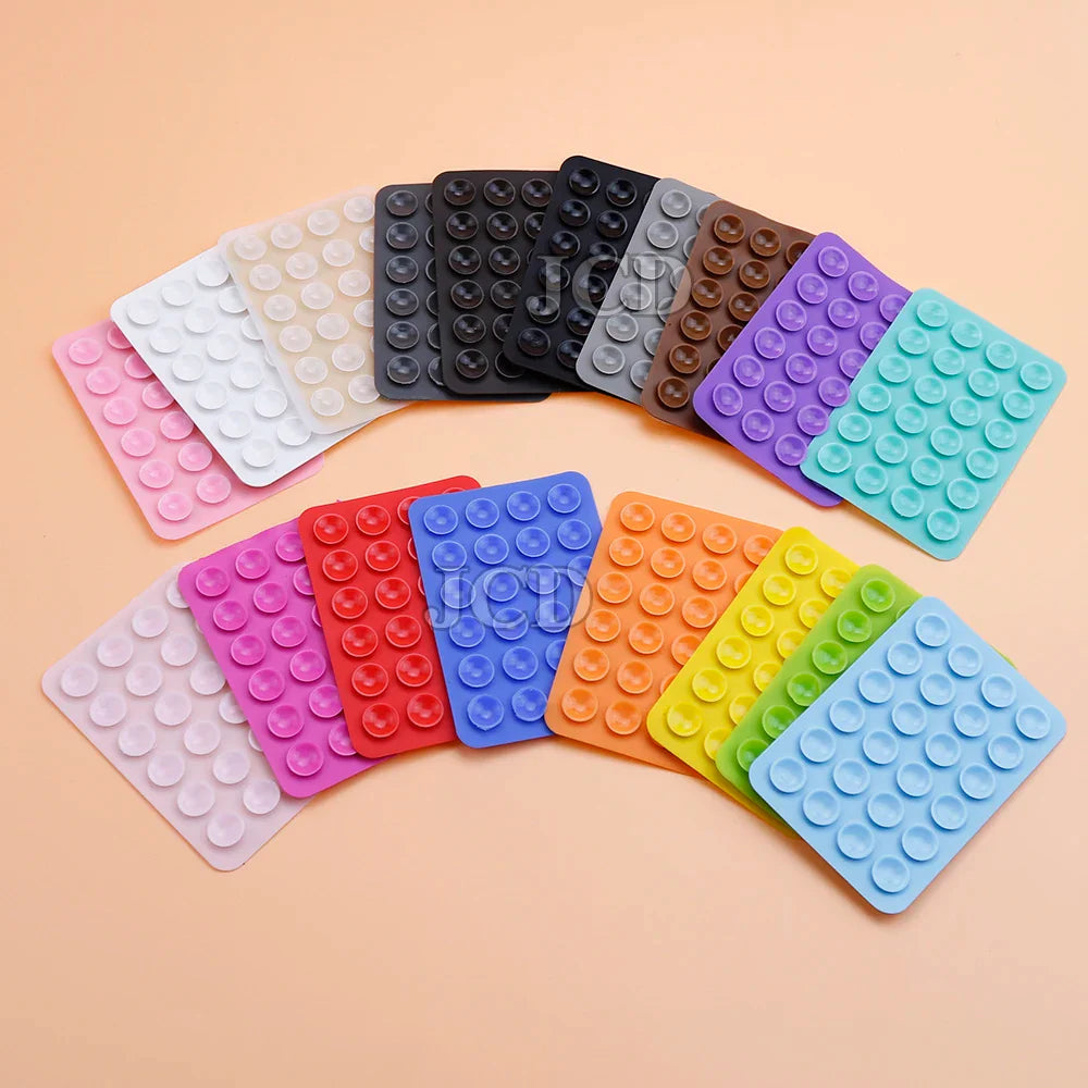EasyMount Dual-Sided Adhesive Reusable Suction Pad for Phones (2pcs-Pack)