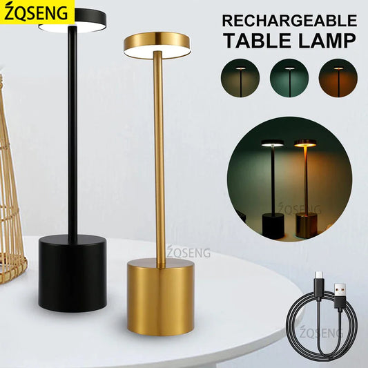 Rechargeable LED Touch Sensor Modern Style Table Lamp