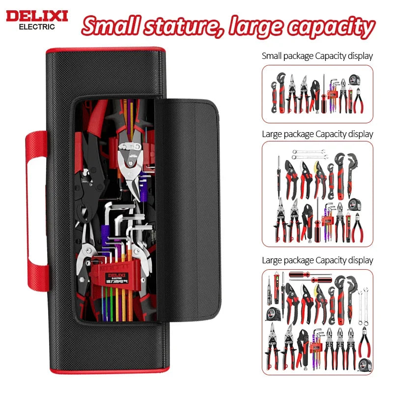 DELIXI Japanese Heavy-Duty Waterproof Rugged Oxford Compact Tool Carrier