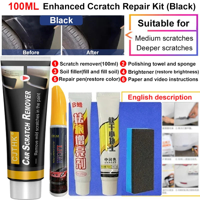 Superior Care DIY Car Scratch Remover Polishing Wax Kit (3pcs set)