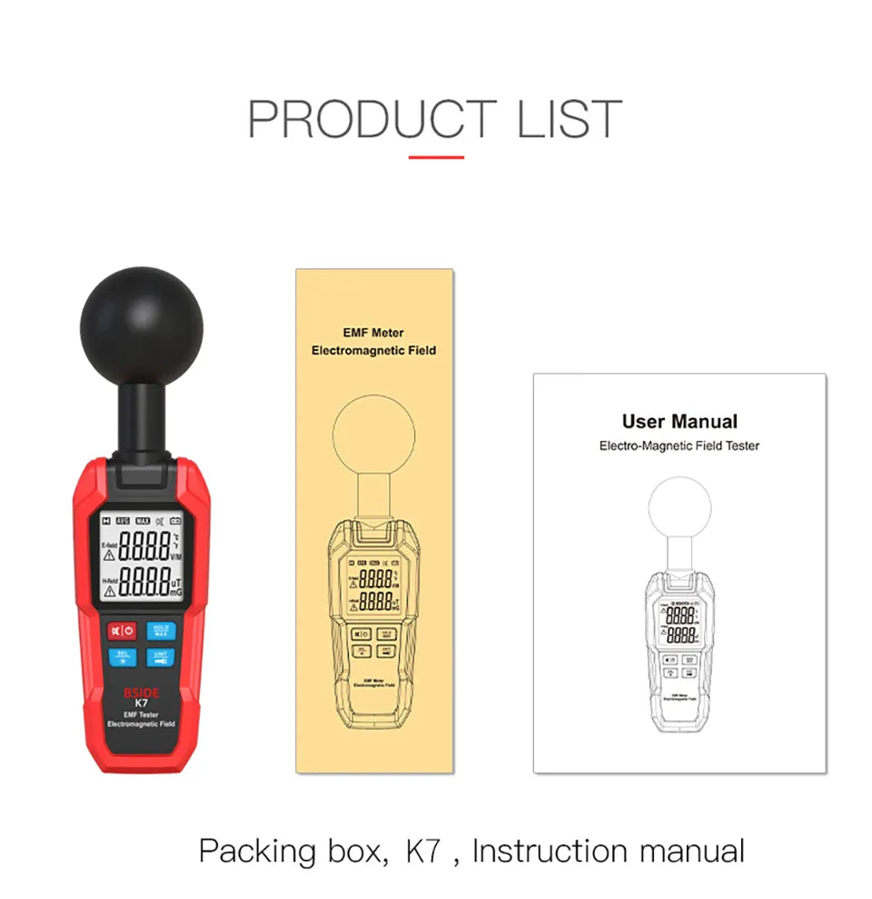 Professional Electromagnetic Field Radiation Detector Meter