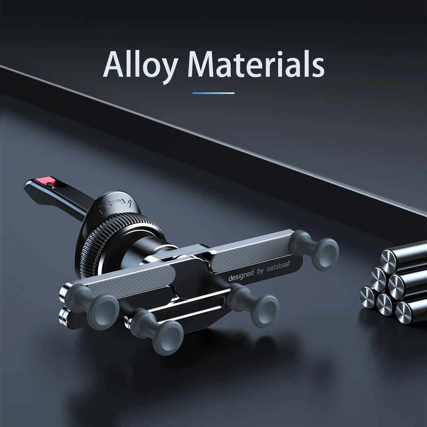 Carbon Alloy 360 Degree Invisible Gravity Car Phone Mount