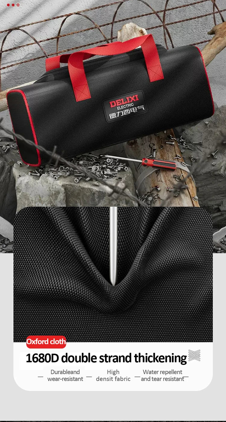 DELIXI Japanese Heavy-Duty Waterproof Rugged Oxford Compact Tool Carrier