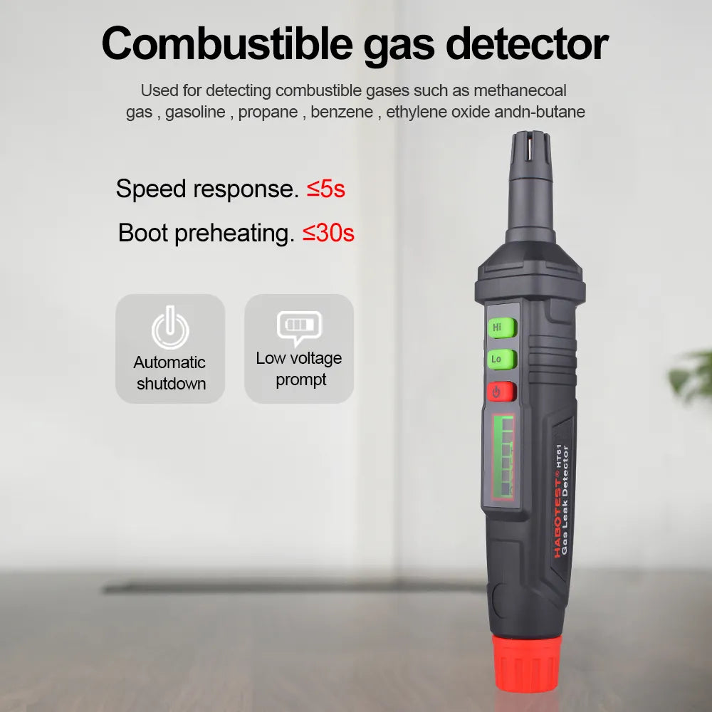 HT61 Sound & Screen Flammable Gases Leak Detector