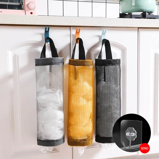 Kitchen Plastic Bag Hanging Organizer (3pcs set)