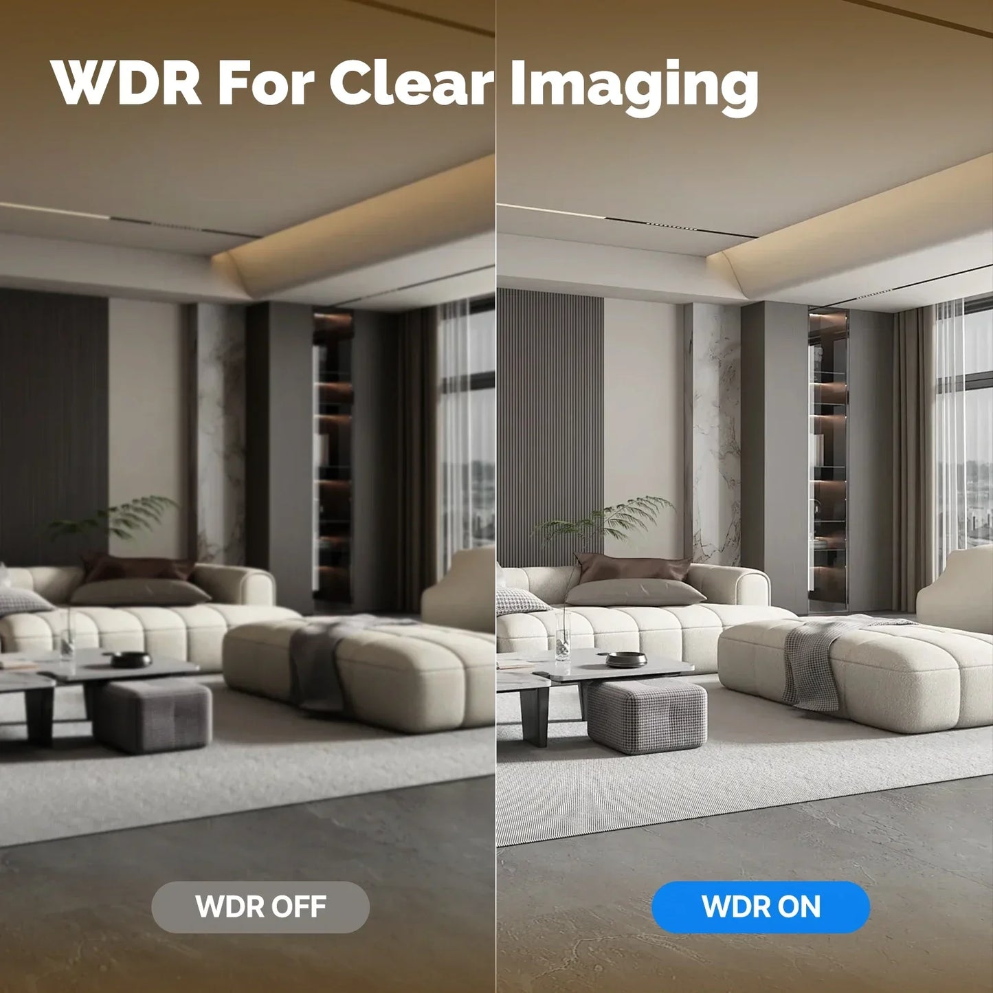 HD 4MP WiFi Night Vision Sound & Motion Detection Smart Security Camera