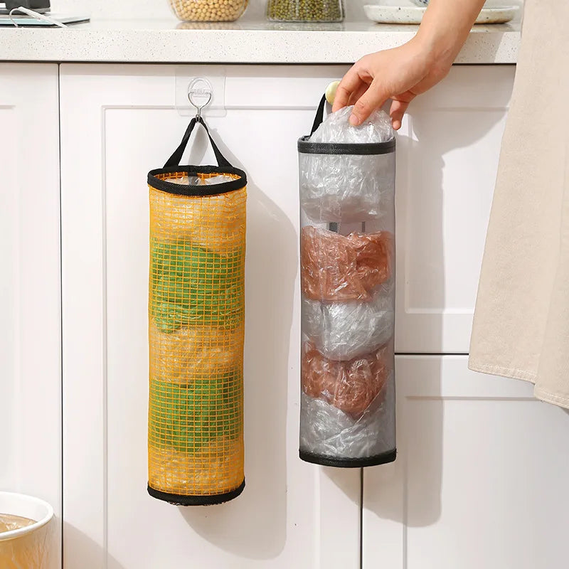 Kitchen Plastic Bag Hanging Organizer (3pcs set)