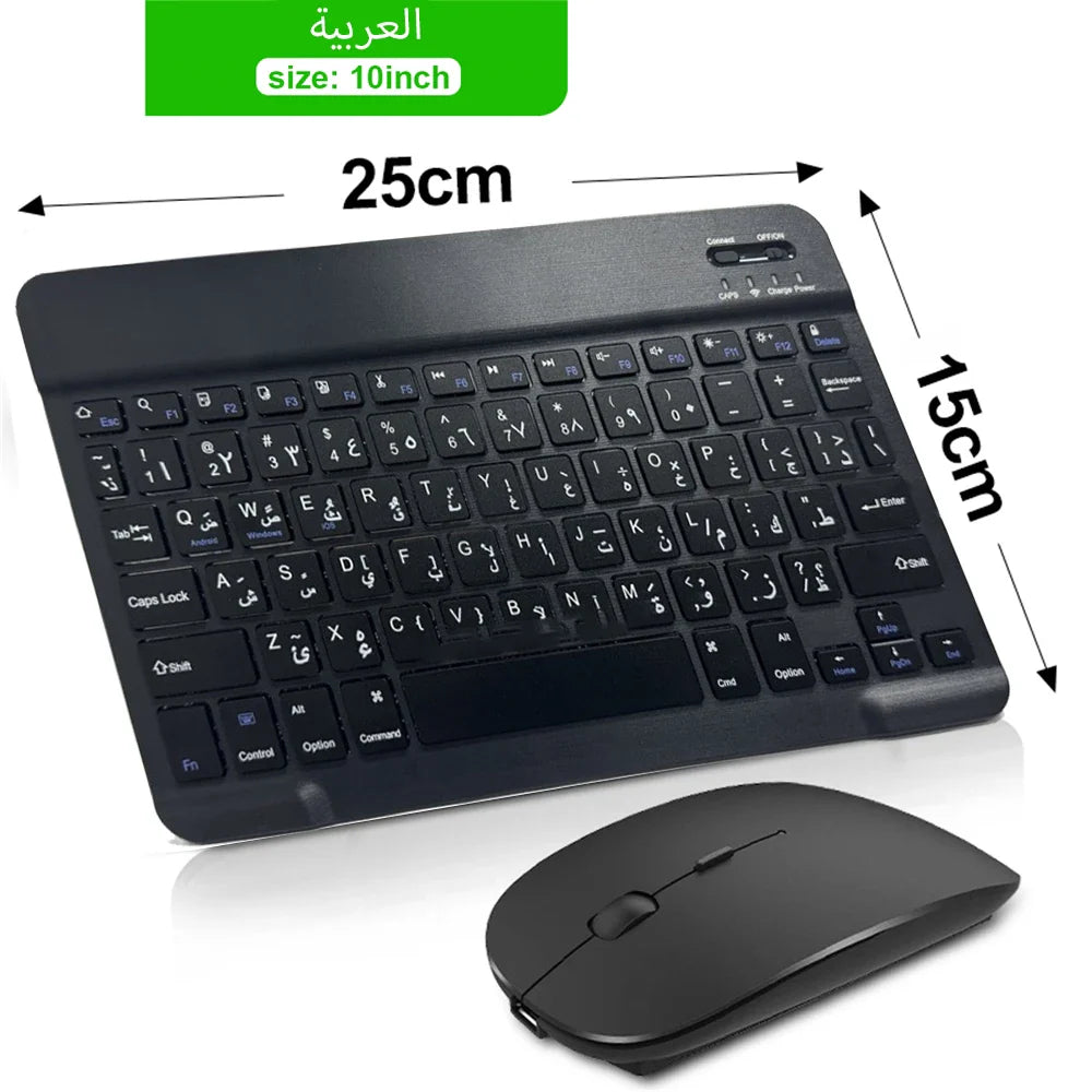 Compact Bluetooth Wireless Ultra-Quiet Keyboard & Mouse For IOS / Android /  Windows