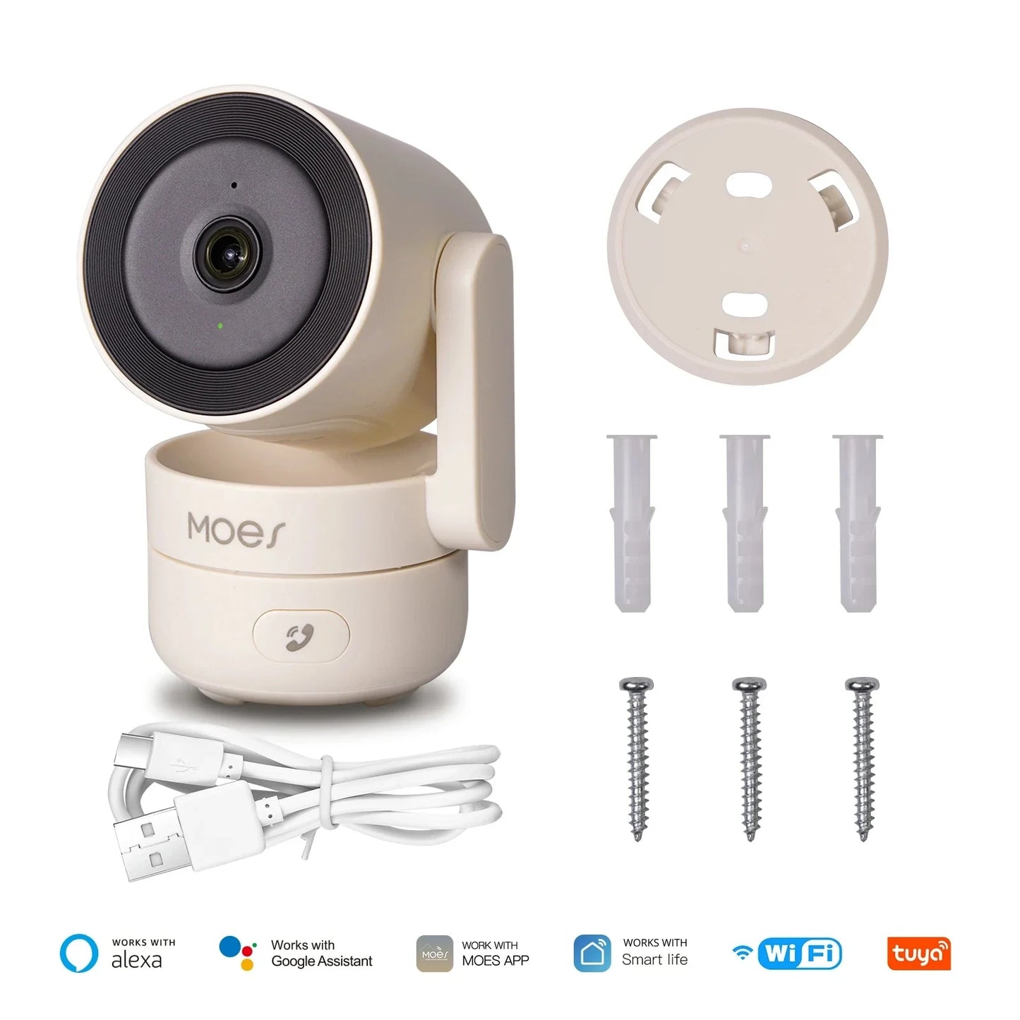 HD 4MP WiFi Night Vision Sound & Motion Detection Smart Security Camera