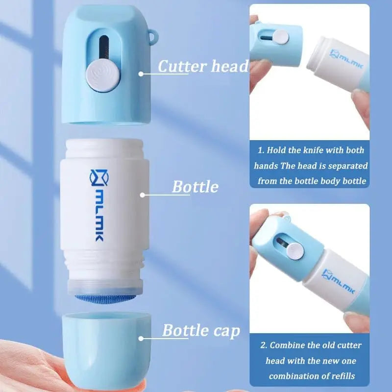 Wipe & Slice 2-in-1 Privacy Protection Fluid & Package Opening Safety Knife