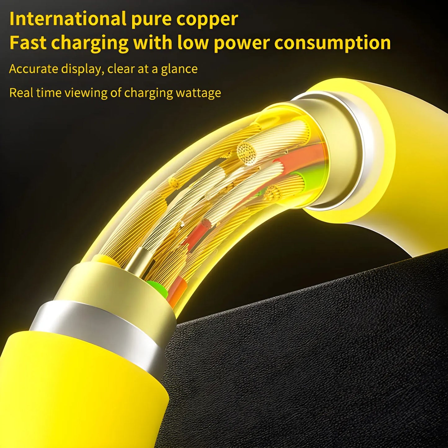 Fast Charging 65W Tangle-Free 4-in-1 Rotating Head 6A High-Speed Cable