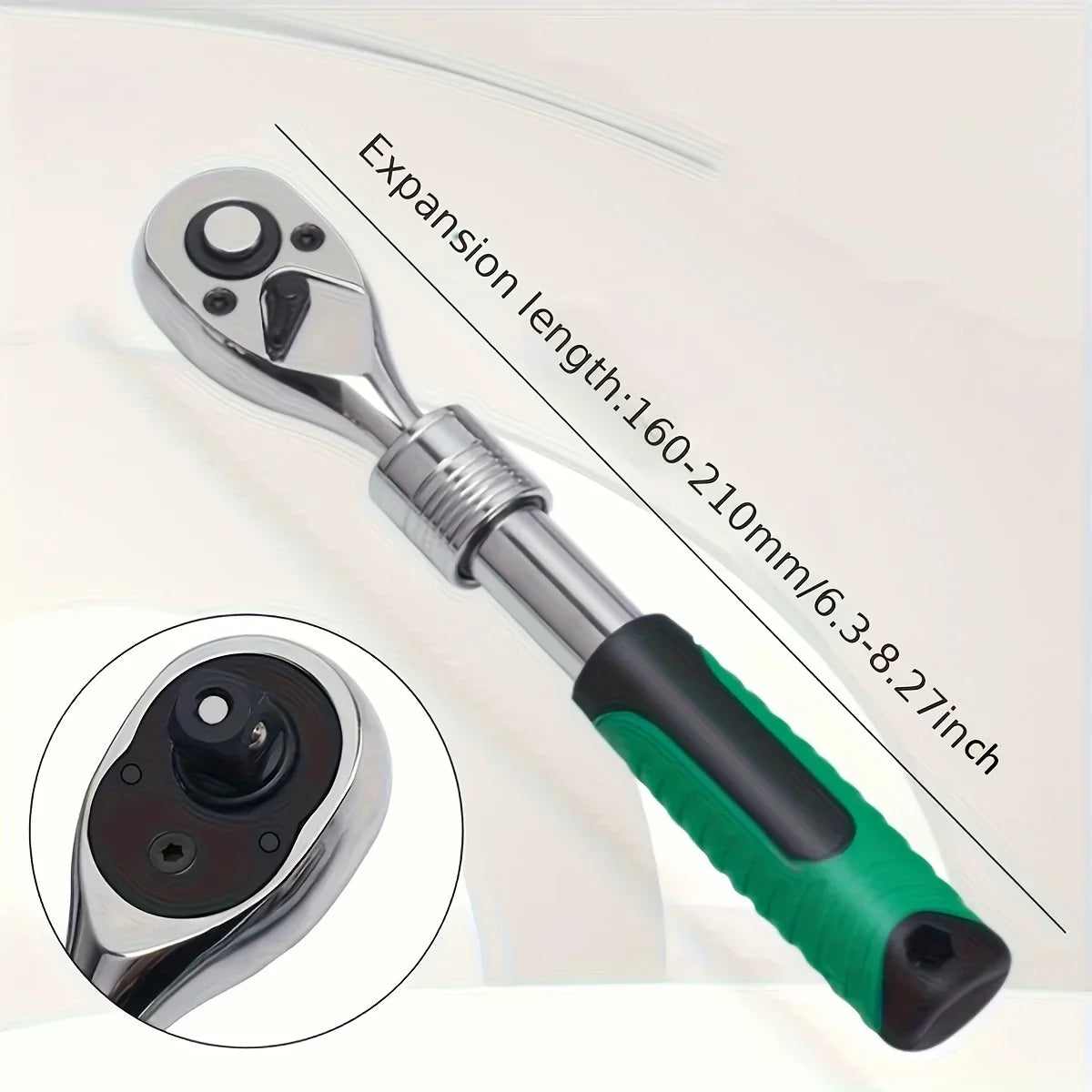 Telescopic Ratchet Wrench Set – Dual Direction with Adjustable Handle