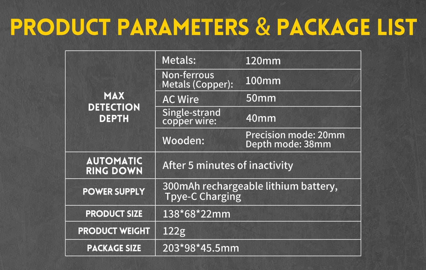 Newly Designed Metal / Wires / Wood Wall Scanner