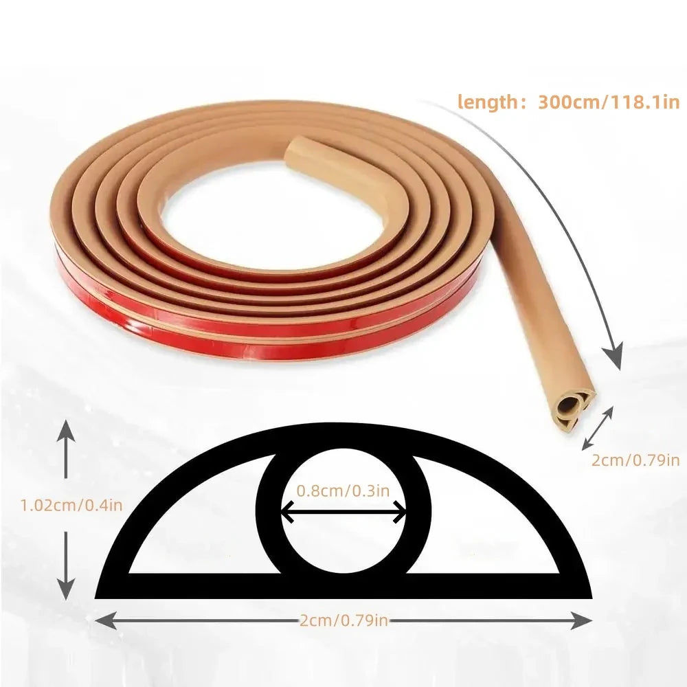 Flexible & Durable PVC Self-adhesive Floor / Wall Cord Cover