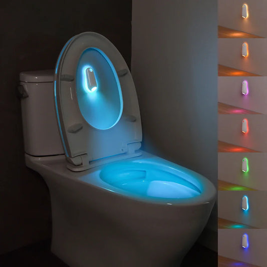 Motion Sensor RGB 7 Color Rechargeable Toilet Night Light
