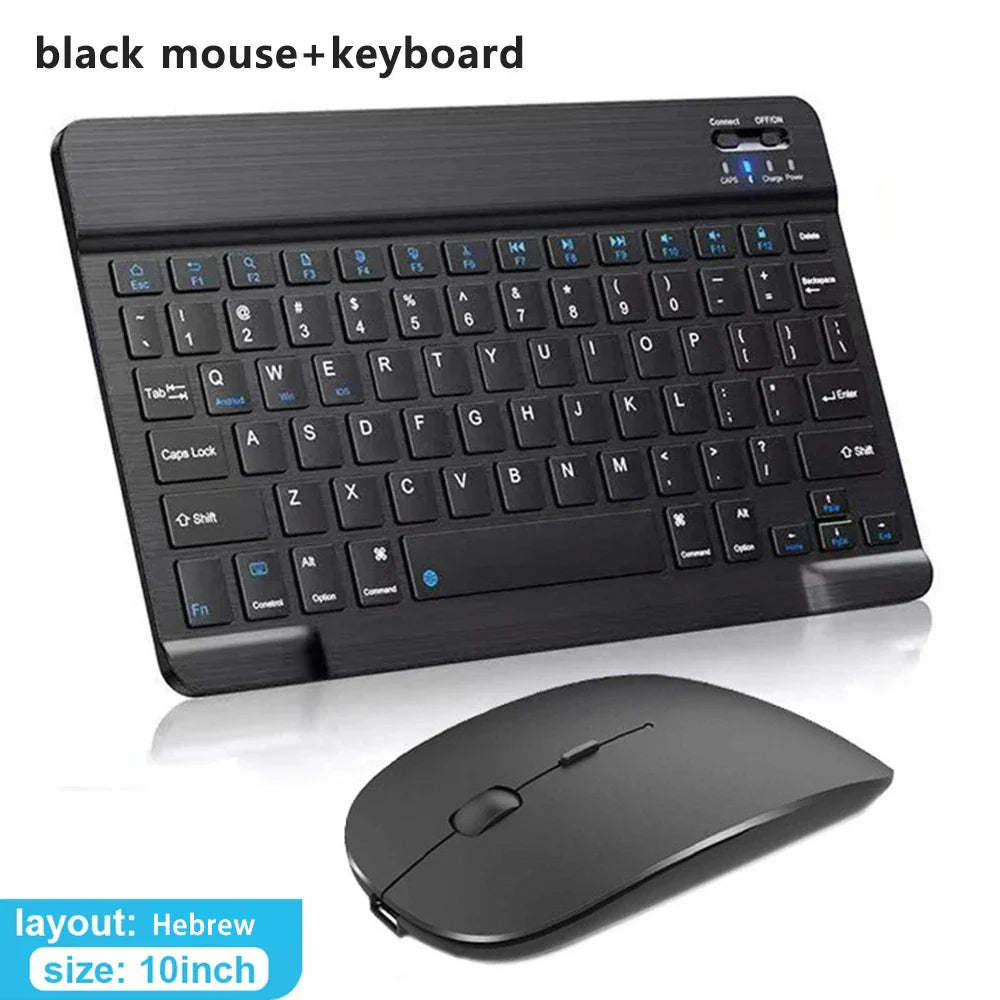 Compact Bluetooth Wireless Ultra-Quiet Keyboard & Mouse For IOS / Android /  Windows