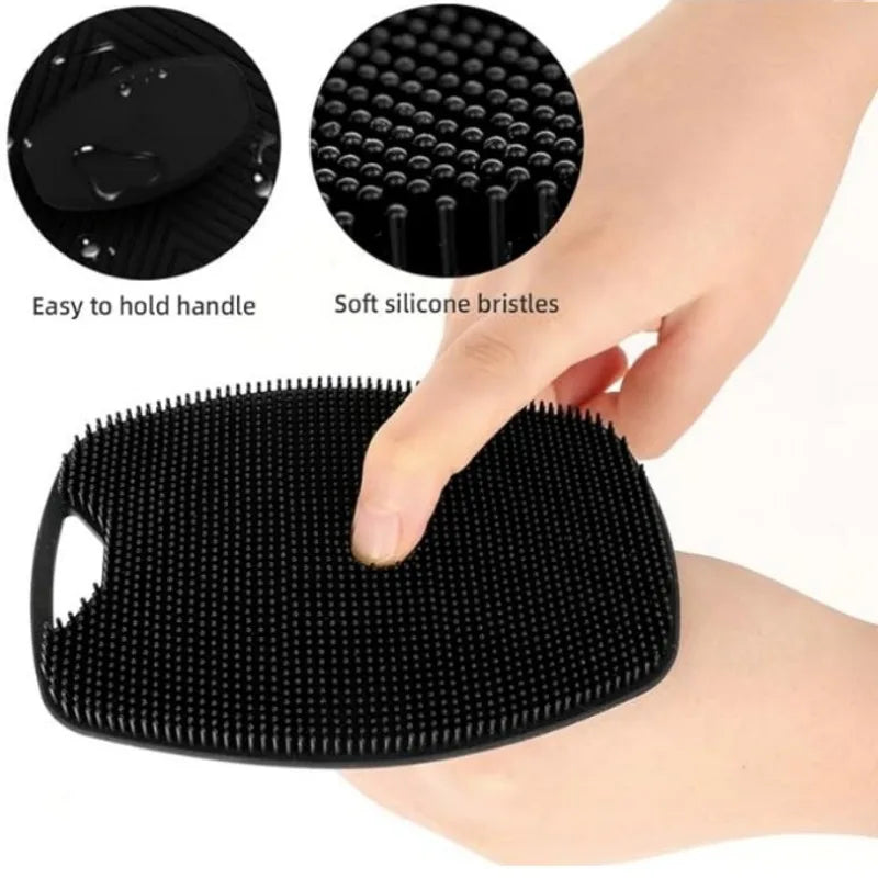 Soft Medical Grade Silicone Body Shower Gentle Exfoliating Brush (2pcs set)