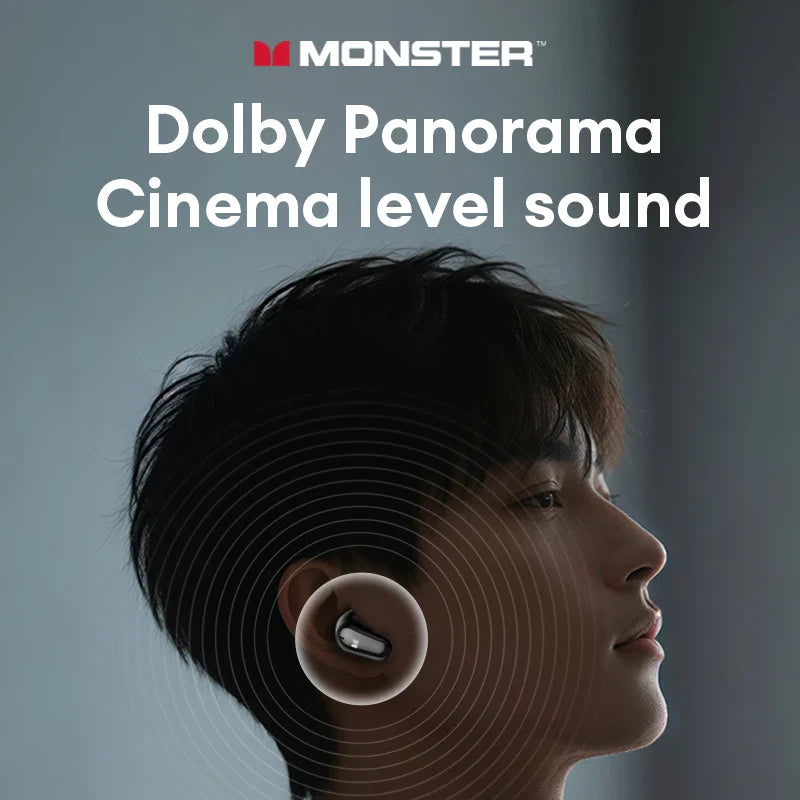 Monster Bluetooth 5.4 Dual Mode HIFI Stereo & HD Calls with Noise Reduction Earphones