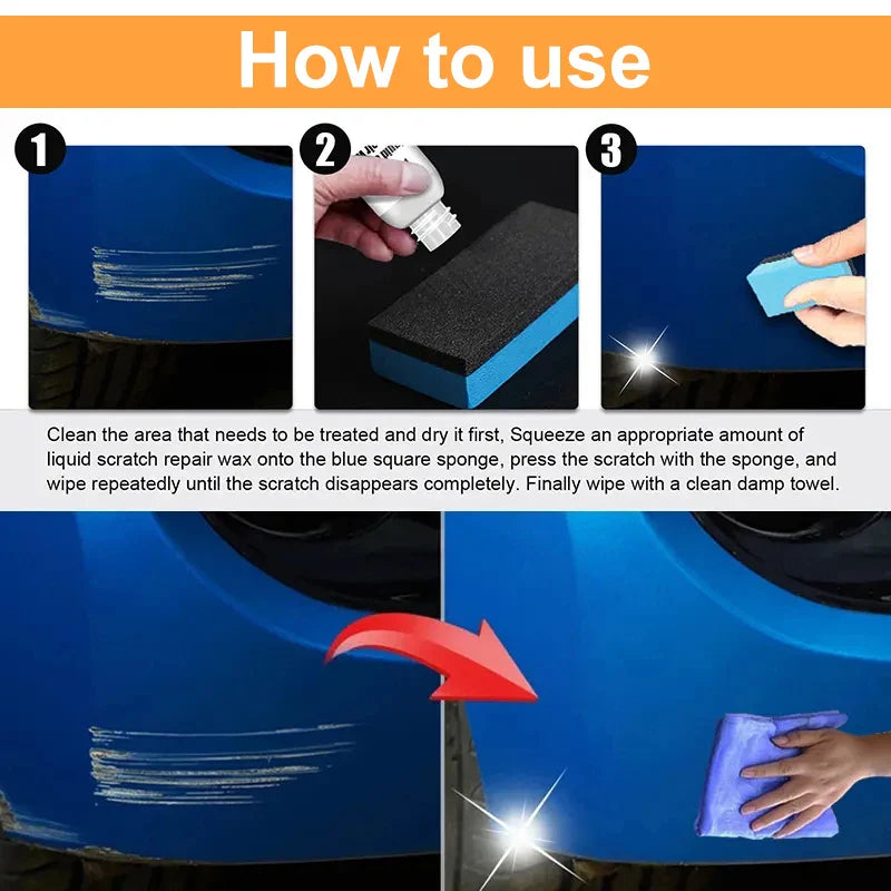 Superior Care DIY Car Scratch Remover Polishing Wax Kit (3pcs set)
