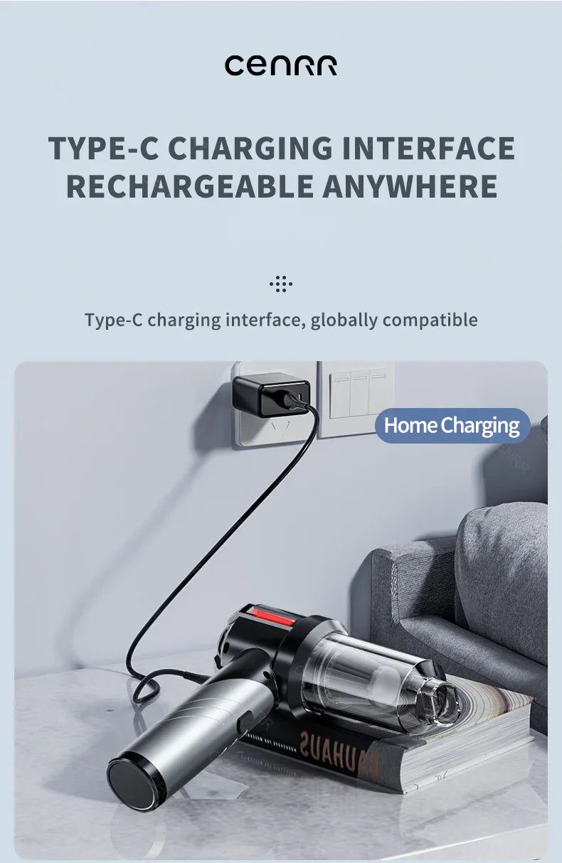 CENRR Powerful Handheld Wireless Dual Cleaning Functions Vacuum Cleaner