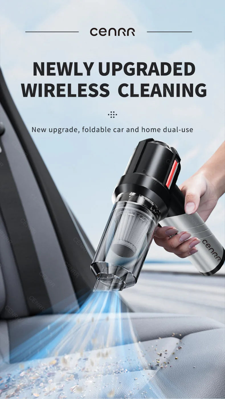 CENRR Powerful Handheld Wireless Dual Cleaning Functions Vacuum Cleaner