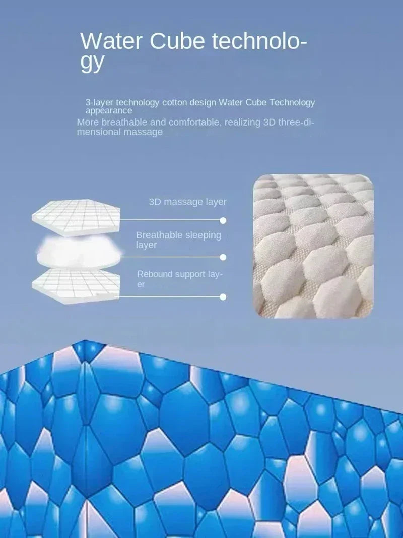 Cervical Support Orthopedic Neck Pillow with 3D Massage & Antibacterial Breathable Mesh