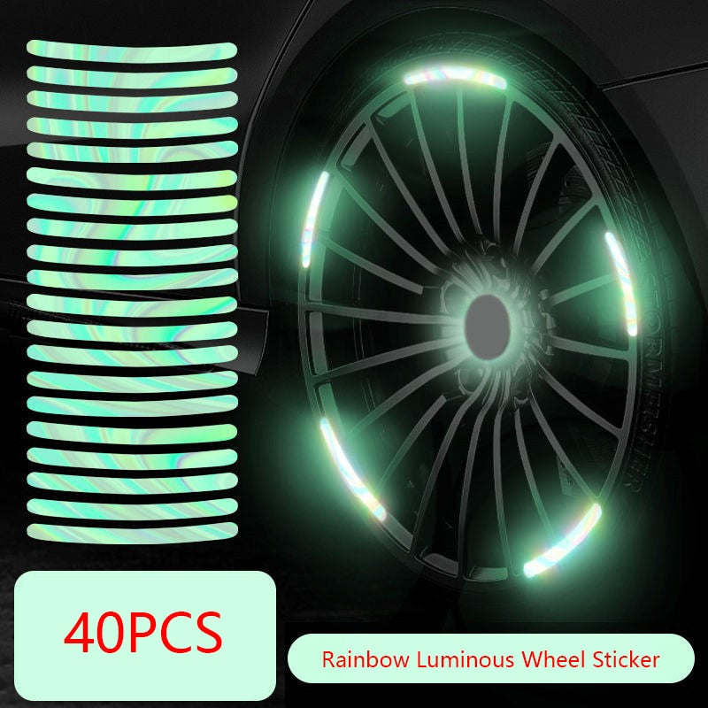 Car Tire Rim Night Safety Reflective Stickers