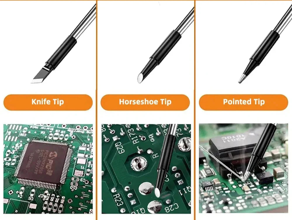 Wireless Fast Charging Electric Soldering Kit With Smart LED Digital Display