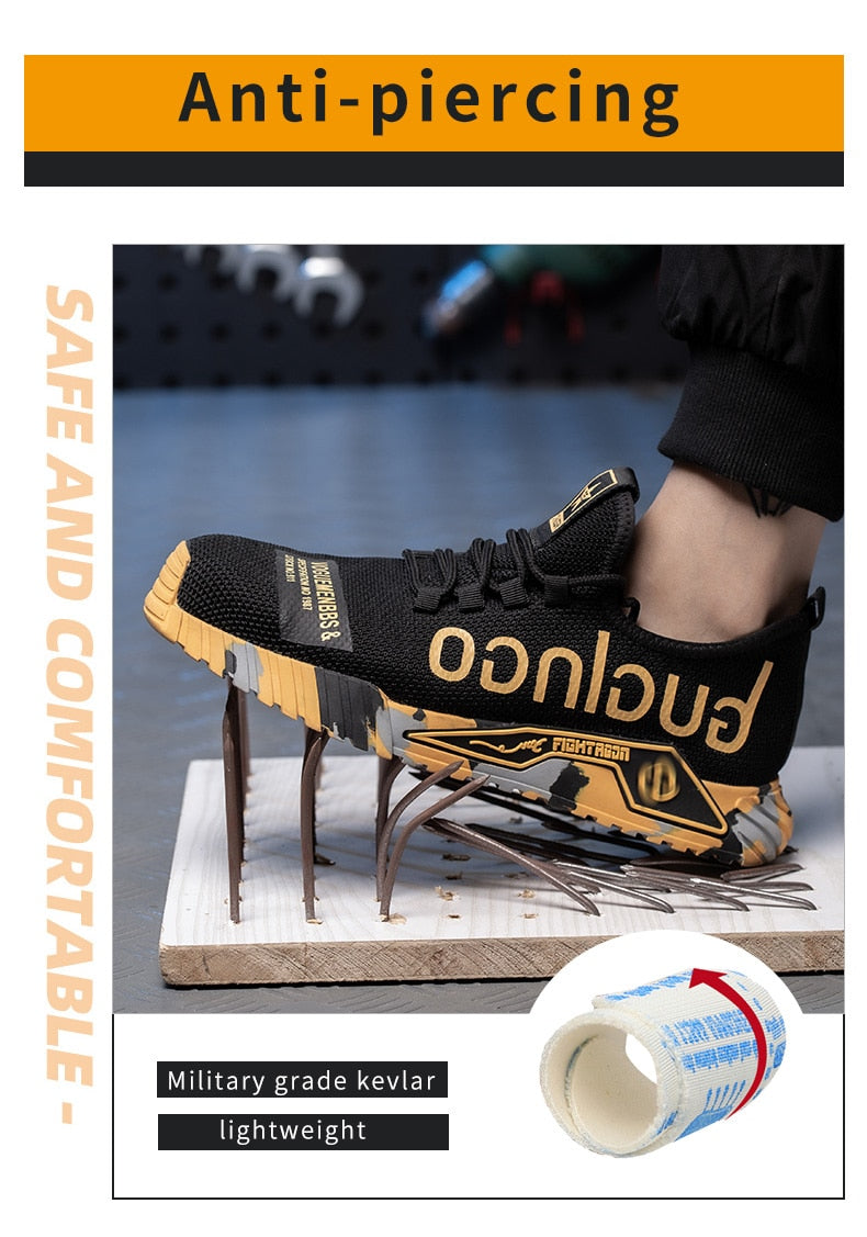 Indestructible Puncture & Smashing Proof Work Safety Shoes