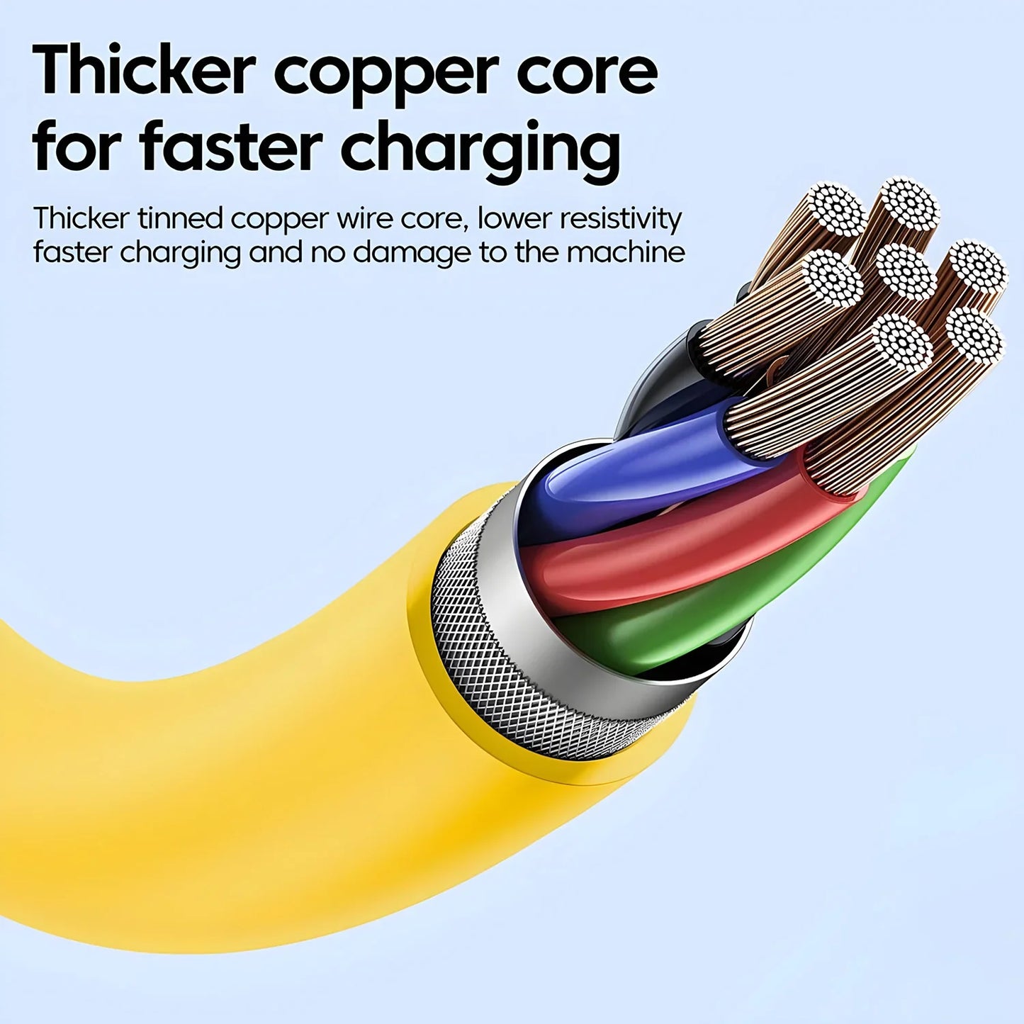 Fast Charging 65W Tangle-Free 4-in-1 Rotating Head 6A High-Speed Cable