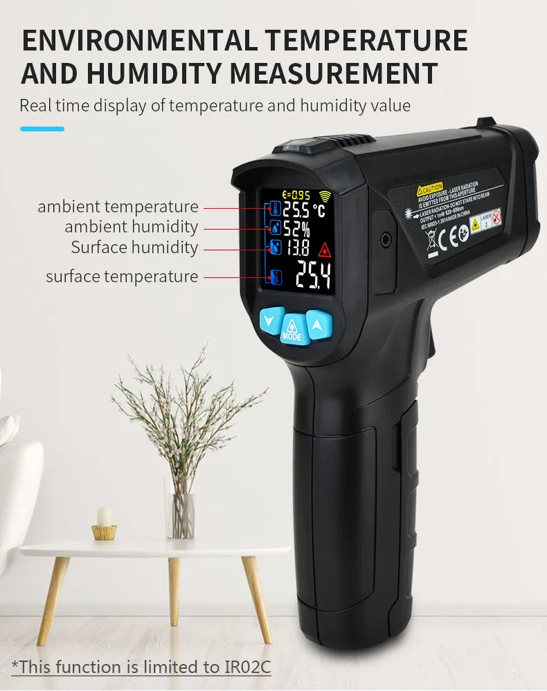 Digital Infrared Non-contact High Precision Laser Thermometer