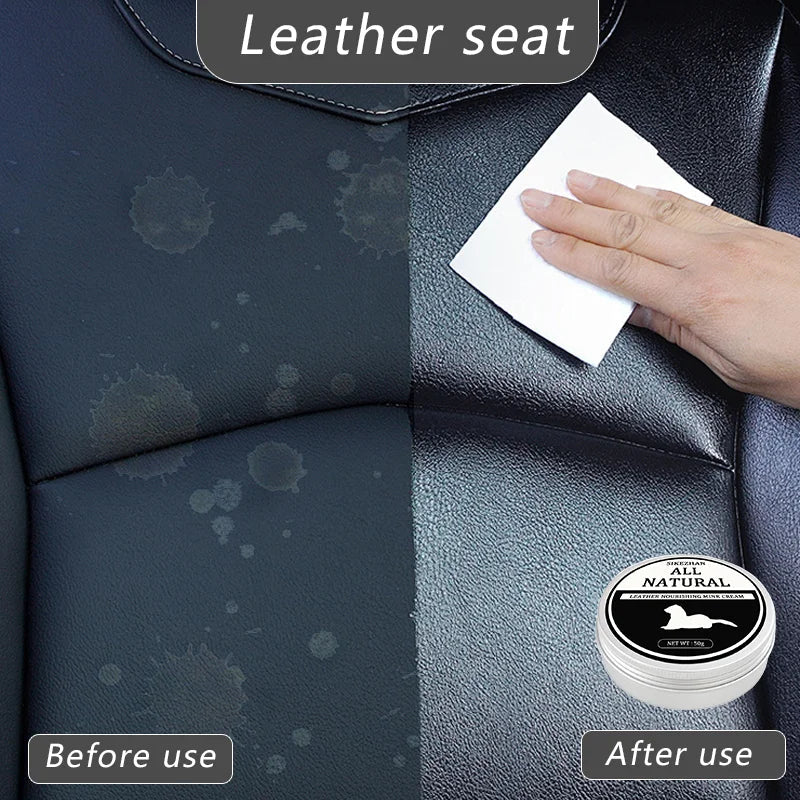 Car Deep Clean & Restore 3-in-1 Long-Lasting Protection Ultimate Leather Care Cream