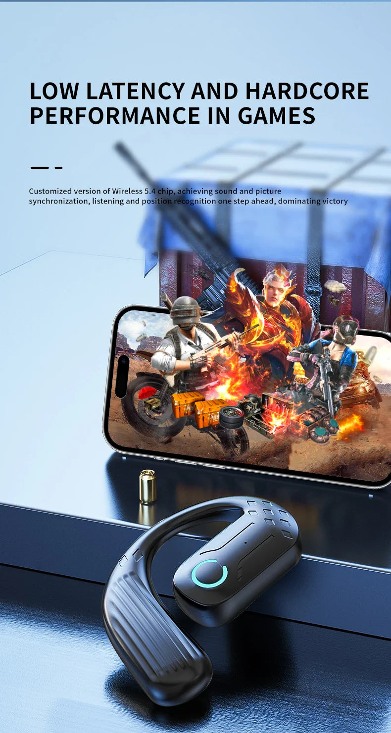 Comfort-Fit 180°Rotation Crystal Clear Calls & ENC Noise Reduction Stereo Sound Headset