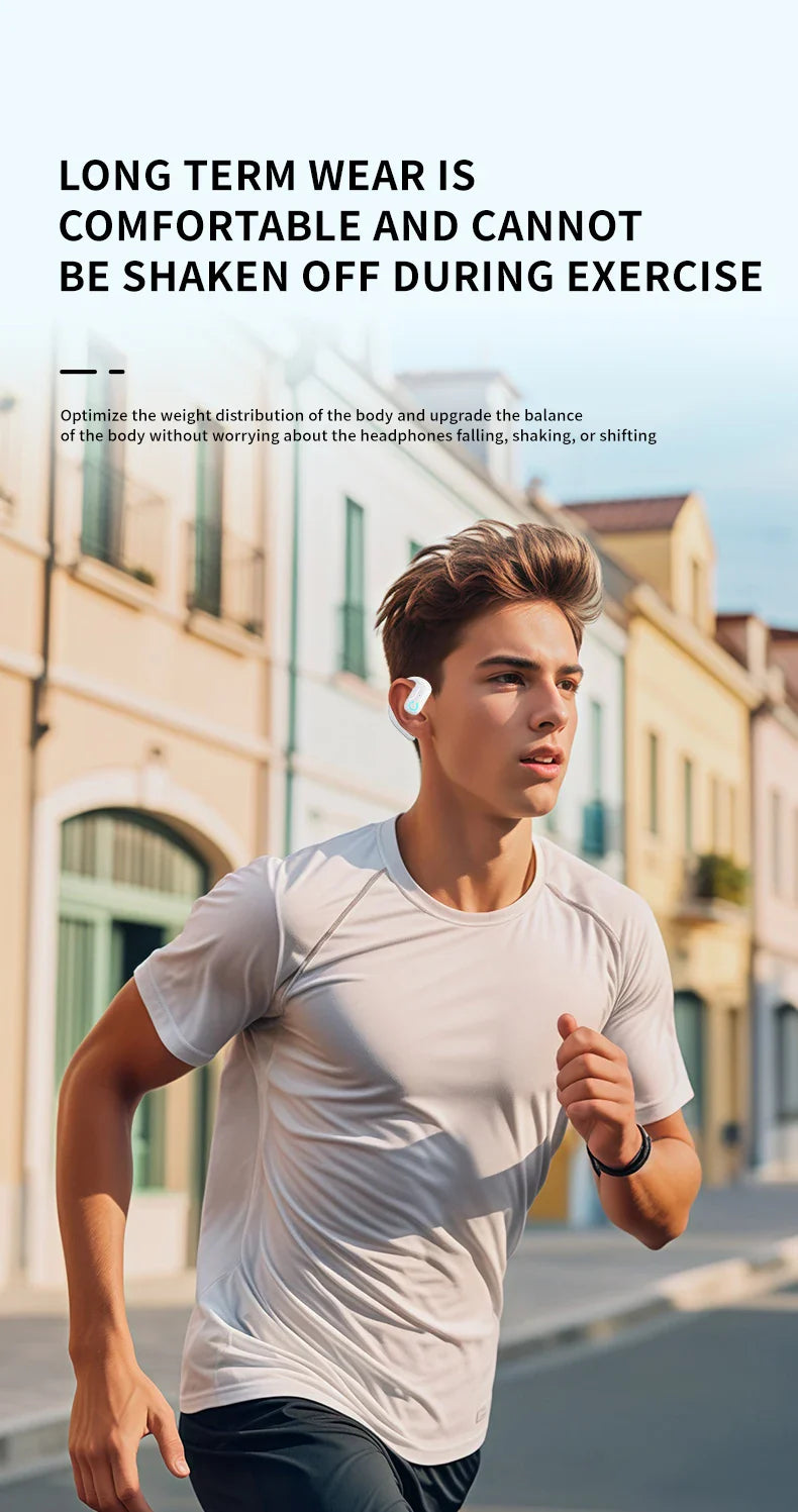 Comfort-Fit 180°Rotation Crystal Clear Calls & ENC Noise Reduction Stereo Sound Headset