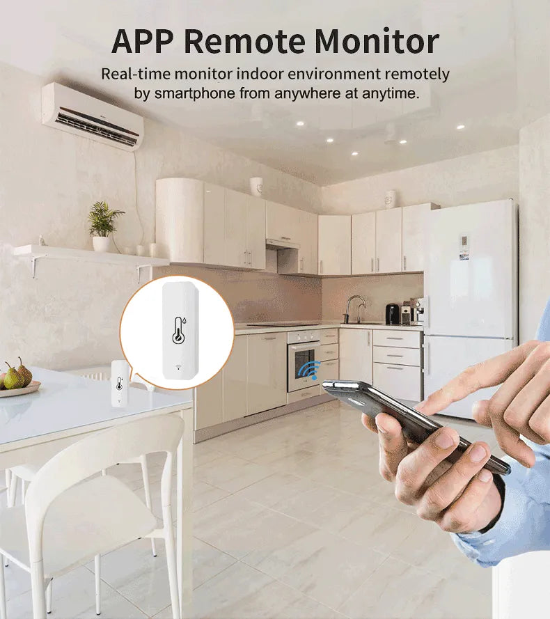 WiFi Smart Home Temperature Humidity Sensor