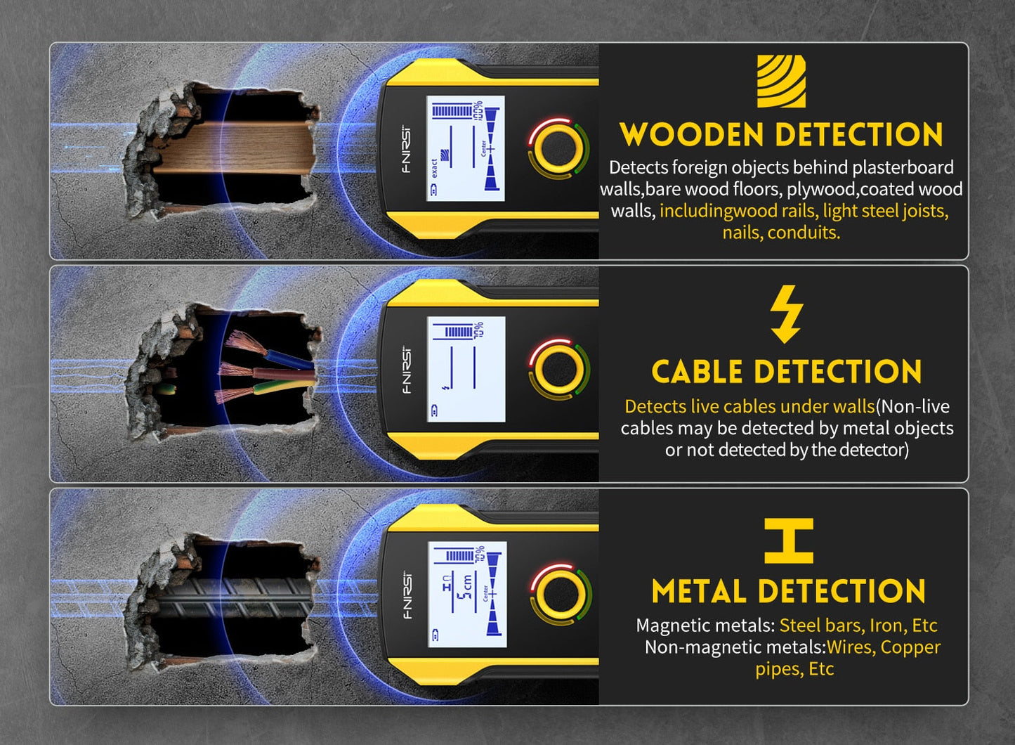 Newly Designed Metal / Wires / Wood Wall Scanner