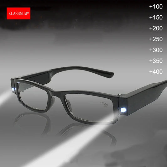 BrightView LED Illuminated Durable & Flexible Unisex Reading Glasses