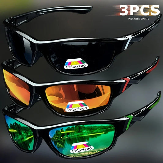 TripleShield 3-Pack Anti-Scratch Impact Resistant UV400 Anti-Glare Sunglasses Set