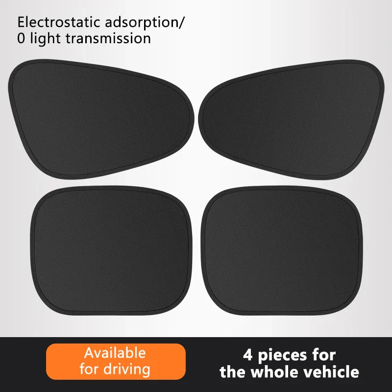Glare Reduction & Skin Protection Electrostatic Car Window UV Blocking Sun Shade